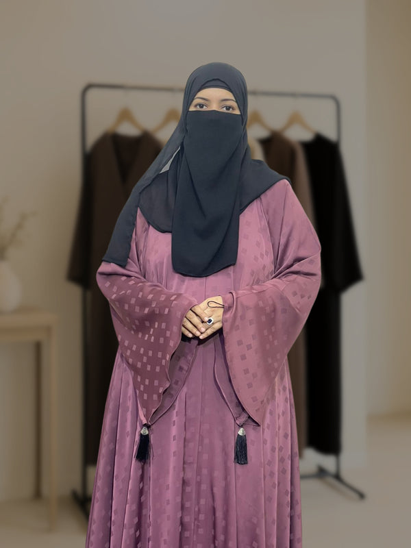 The Arabian Nida Self-Print Abaya – 216 Flair Full Airline