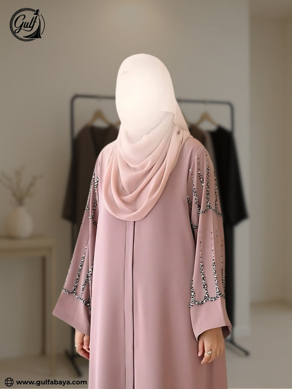 The Nadine Abaya – Handwork Sleeve Elegance
