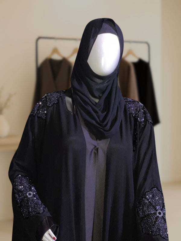 The Samira Abaya – Double Layered Handwork Elegance