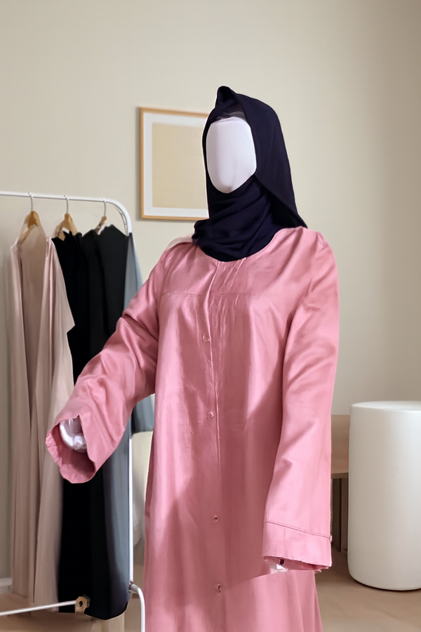 The Lina Abaya – Self-Print Simplicity in Everyday Comfort