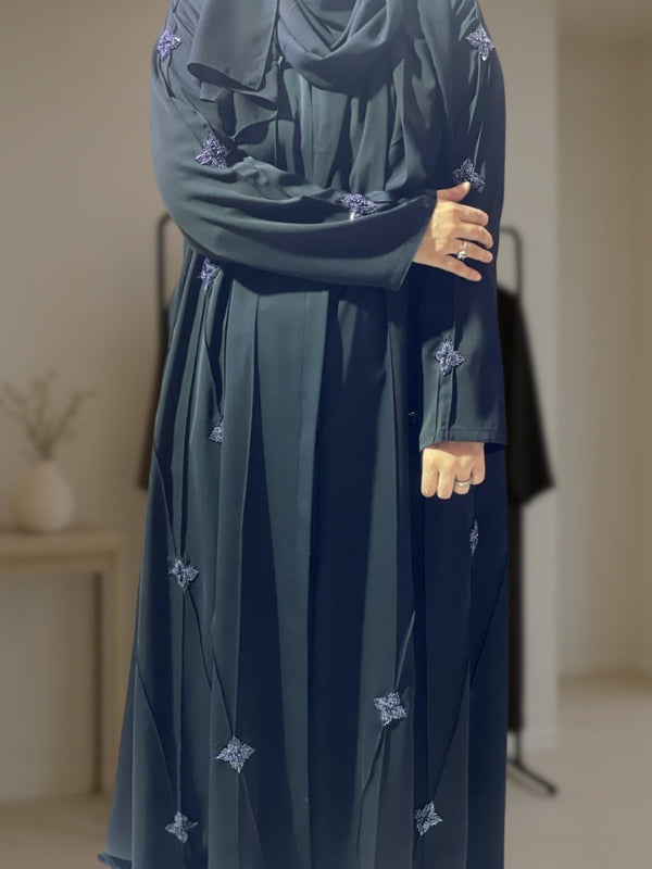 The Anaya Signature Abaya – Timeless Handwork in Flowing Nida