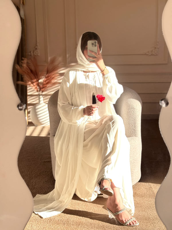 Noor-e-Zeenat 4-Piece Abaya Set